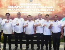 Bupati Konut H. Ruksamin Ikuti Rapat Koordinasi Kesiapan Penyelenggaraan Pilkada Serentak 2024