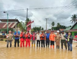 BPBD Konut  Siap Siaga 24 Jam Di lokasi Banjir Di Kecamatan Andowia 