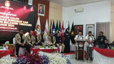 Usai Daftar ke KPU, ASR – Hugua Paparkan Visi Misi Pembangunan di Sultra