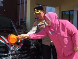 Kapolres Konut Serahkan Kendaraan Operasional Bhayangkari Dirangkaikan Doa Syukuran Ultah Personel