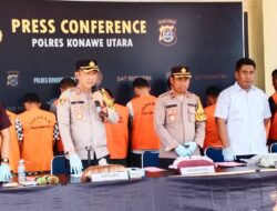 Sebanyak 107,2 Gram Jenis Sabu Berhasil Di Amankan Polres Konut:Ini Pelakunya!