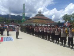 Polres Konawe Utara Turunkan 114 Personel Amankan Kampanye Akbar Paslon Pilkada 2024