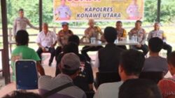 Kapolres Konut Gelar Jum’at Curhat Dengan Masyarakat Mancing Mania Kel.Wanggudu, Kecamatan Asera, Kab.Konawe Utara