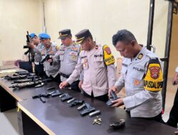 POLRES KONAWE UTARA GELAR OPS GAKTIBPLIN PEMERIKSAAN SENJATA API PERSONEL