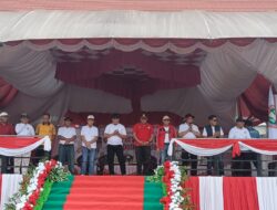 Bupati Konawe Utara H.Ruksamin Pimpin Langsung Upacara Pembukaan Pekan Olahraga Dan Seni Porseni HUT Ke 79