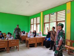 Siswa Siswi SLTP 4 Satap Sawa Nikmati Program Makan Bergizi Gratis Yang Di Gelar Oleh Kodim 1430/Konut