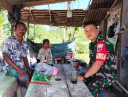 RUTIN PANTAU WILAYAH, BABINSA KORAMIL 02/ASERA BERIKAN HIMBAUAN KEPADA WARGA BINAANNYA