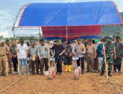 Polres Konawe Utara Gelar Zoom Virtual Louching Serta Penanaman Jagung Serentak Bersama Pemda Dan Kodim 1430 Konut