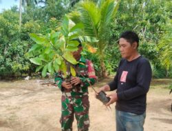 Babinsa Koramil 01/Lasolo Lakukan Karya Bakti Bersama Warga Binaan Desa Awila Kecamatan Molawe