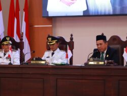 Ketua DPRD Konawe Utara Pimpin Langsung Sidang Rapat Paripurna Serah Terima Jabatan Bupati Dan Wakil Bupati