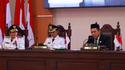 Ketua DPRD Konawe Utara Pimpin Langsung Sidang Rapat Paripurna Serah Terima Jabatan Bupati Dan Wakil Bupati