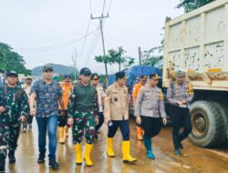 Dandim 1430/Konawe Utara beserta Forkopimda Tinjau Lokasi Banjir
