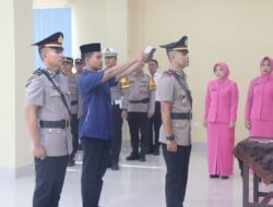 Kapolres Konawe Utara Pimpin Upacara Sertijab Kapolsek Sawa di Aula Sanika Satyawada