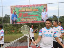Kapolres Konawe Utara Buka Turnamen Tenis Kapolres Cup III, Sambut Hari Bhayangkara ke-79