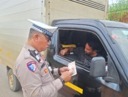 Hari Kedua Operasi Patuh Anoa 2025, Satlantas Polres Konawe Utara Temukan Sejumlah Pelanggaran Lalu Lintas