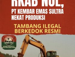 RKAB Nol, PT Kembar Emas Sultra Diduga Nekat Produksi, Tambang Ilegal Berkedok Legalitas
