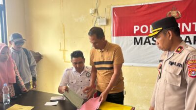 Ratusan PPPK Paruh Waktu Antri SKCK Di Polres Konawe Utara, Jam Operasional Diperpanjang Hingga Pukul 9 Malam