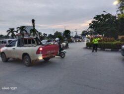 Sat PJR Ditlantas Polda Sultra Gelar Patroli Sore Antisipasi Gangguan Kamseltibcar di Kota Kendari