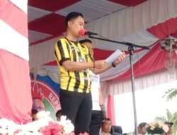 H.Ikbar Bupati Konawe Utara Pimpin Upacara Sekaligus Membuka Secara Resmi Pekan Olahraga Dan Seni HUT PGRI Ke-80
