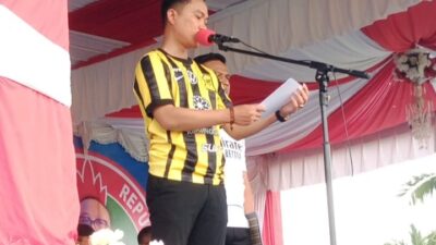 H.Ikbar Bupati Konawe Utara Pimpin Upacara Sekaligus Membuka Secara Resmi Pekan Olahraga Dan Seni HUT PGRI Ke-80