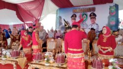 Gubernur Sultra Pimpin Langsung Upacara Peringati HUT Ke–19 Kabupaten Konawe Utara Di Halaman Kantor Bupati 