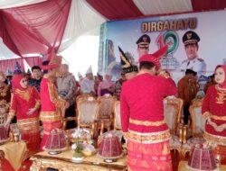 Gubernur Sultra Pimpin Langsung Upacara Peringati HUT Ke–19 Kabupaten Konawe Utara Di Halaman Kantor Bupati 