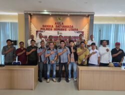 Polres Konut Bersama PWI Perkuat Sinergitas Kemitraan Pelayanan Publik