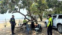 Pastikan Wisatawan Aman, Polres Konawe Utara Perketat Patroli Di Pantai Batam Dan Mega Beach