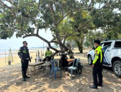 Pastikan Wisatawan Aman, Polres Konawe Utara Perketat Patroli Di Pantai Batam Dan Mega Beach