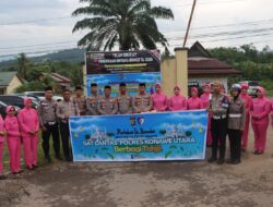 Raih Keberkahan Ramadhan, 150 Paket Takjil Dibagikan Polres Konawe Utara Bersama Bhayangkari Cabang Konut