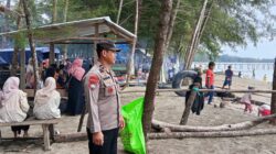 Personel Pos Pam Ops Ketupat Polres Konawe Utara Laksanakan Patroli Wisata