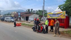 Satlantas Polres Konawe Utara Siaga 24 Jam Di Pos Check Point Andowia, Bantu Pemudik Dan Atur Arus Lalu Lintas
