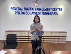 Ditlantas Polda Sultra Hadirkan Informasi Lalu Lintas Aktual Lewat Live Report Bersama RRI Kendari