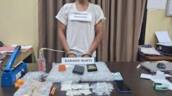 Polres Konawe Utara Bongkar Peredaran Sabu Skala Besar Di Desa Belalo, 140 Gram Barang Haram Disita
