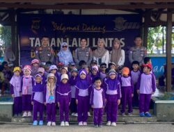 Polantas Polda Sultra Edukasi Anak Usia Dini Lewat Program Polsanak di Taman Lalu Lintas