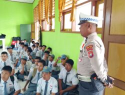 Satlantas Polres Konawe Utara Gencarkan Sosialisasi Tertib Berlalu Lintas di SMAN 1 Lasolo