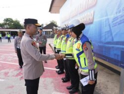 Wakapolda Sultra Tekankan Pelayanan Humanis Dan Profesional Dalam Apel Fungsi Ditlantas Polda Sultra