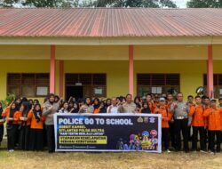 Tanamkan Budaya Tertib Berlalu Lintas, Ditlantas Polda Sultra Gelar Police Go To School Di SMKN 6 Kendari