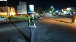 Ditlantas Polda Sultra Siaga Amankan Aksi Unjuk Rasa, Arus Lalu Lintas di Bundaran Tank dan Bundaran Gubernur Tetap Lancar