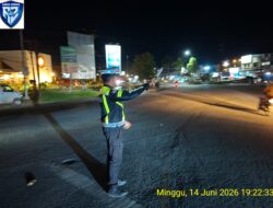 Ditlantas Polda Sultra Siaga Amankan Aksi Unjuk Rasa, Arus Lalu Lintas di Bundaran Tank dan Bundaran Gubernur Tetap Lancar