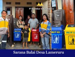 PT Kembar Emas Sultra Memberikan Sentuhan Hangat Di Desa Lameruru Merajut Kenyamanan Menjaga Kebersihan