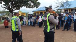 Program Police Goes To School, Satlantas Polres Konawe Utara Hadir Berikan Edukasi Humanis Bangun Budaya Tertib Berlalu Lintas