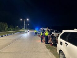 Patroli Malam Minggu Ditlantas Polda Sultra Jaga Kelancaran Lalu Lintas dan Ciptakan Rasa Aman di Kendari