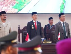HADIRI PARIPURNA HUT KE-81 RI, BUPATI KONUT DORONG KEBIJAKAN DAERAH SELARAS DENGAN ARAH PEMBANGUNAN NASIONAL