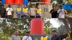 Melalui Program PPM , PT Kembar Emas Sultra Wujudkan Pengadaan Air Bersih Bersama Warga Desa Alenggo