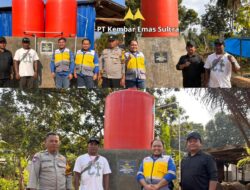 Melalui Program PPM , PT Kembar Emas Sultra Wujudkan Pengadaan Air Bersih Bersama Warga Desa Alenggo