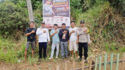 Cegah Karhutla, Bhabinkamtibmas Polsek Asera Bersama Pemerintah Desa Wawolimbue Pasang Baliho Himbauan