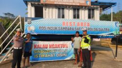 Pos PJR Induk Sampara Jadi Tempat Singgah Yang Nyaman, Sopir Mobil Apresiasi Pelayanan Ditlantas Polda Sultra